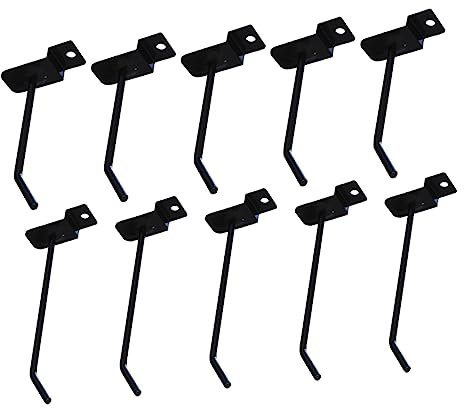 Ciieeo 12pièces Crochet Pour Panneau Perforé Mural à Cheville De Suspension Pour Présentoir Et Étagère De