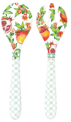 Les Jardins de la Comtesse - Pure Melamine Salad Servers - Seville - 33 cm - Crockery Service Quasi-Shatterproof MelARTmine