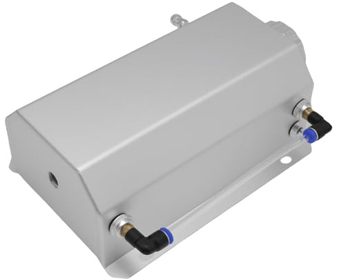 MospdyGear 2L Coolant Overflow Tank, High Temperature Resistant Aluminium Expansion Tank, Universal Radiator Reservoir Suitable for Most Vehicles