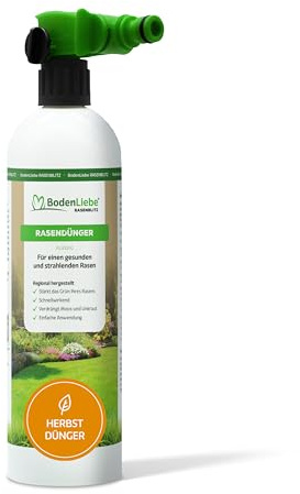 RASENBLITZ Rasendünger Herbst flüssig 1 L Flüssigdünger | zur Vorbereitung vor dem Winter, ideal zur Ergänzung zu Rasensamen, inkl. Sprühflasche, am Gartenschlauch