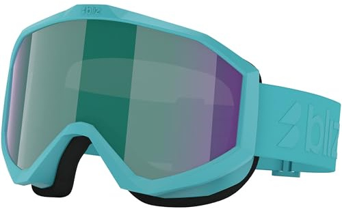Bliz Unisex Liner Skibrille, matt türkis-Braun und Grün, Einheitsgröße
