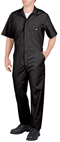 Dickies Herren Flex Short Sleeve Coverall Arbeitsanzug, Schwarz V1, L