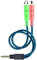 ENVEL Audio Adaptateur, Audio Stéréo Répartiteur Cable [ Casque Microphone Double Jack 3,5mm Femelle vers Audio 3,5mm Male ] pour PS4, Xbox One, PC, Téléphone, Tablette, écouteur, Audio Enceinte