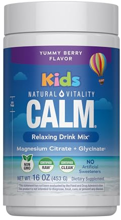 Natural Vitality Natural Calm Kids, Mixed Berry - 453g | Non-GMO, Vegan & Gluten Free Formula | 16oz