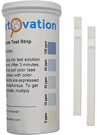 Phosphorus and Phosphate Detection Test Strips, 0-100 ppm [Vial of 50 Strips]