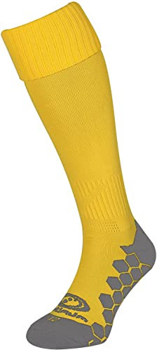 Optimum Classico Sports Socks - Moisture-Wicking, Breathable, Cushioned for Football, Rugby, Athletics - Lightweight, Quick-Dry Yellow, Senior (7-12)
