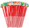 THE TWIDDLERS - 50 Matite Natalizie con Gomme - Pupazzo di Neve, Calza, Babbo Natale, Renne, Albero di Natale - Calendario Avvento, Riempitori per Calze di Natale, Ricompense di Classe