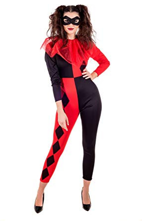 Fun Shack Vestito Halloween Harley Queen Donna - Costume Cosplay per Carnevale, Abito Donna per Feste, Compleanni e Party a Tema, XS