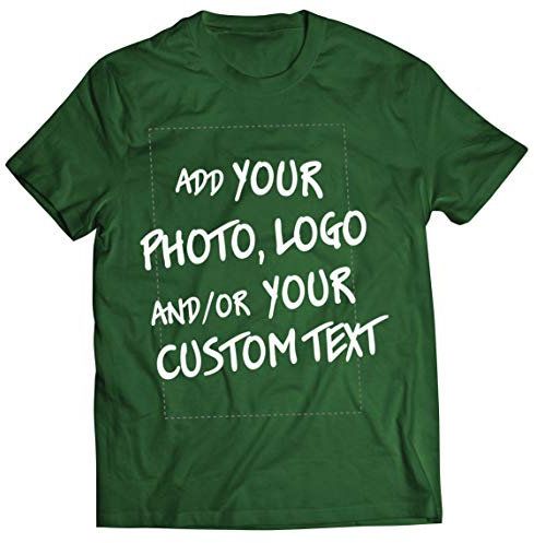 lepni.me Tee Shirt Homme Personnalisable Cadeaux Ajouter Un Logo d'entreprise Design Personnel ou Une Photo pour Cadeau (XXL Bouteille Vert Multicolore)
