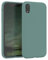 EAZY CASE - Silikon Hülle für iPhone XR Hülle Grün weich stoßfeste Schutzhülle mit Kameraschutz Handyhülle iPhone XR Silikonhülle Dünn mit Premium Schutz TPU Cover Phone Case in Dunkelgrün