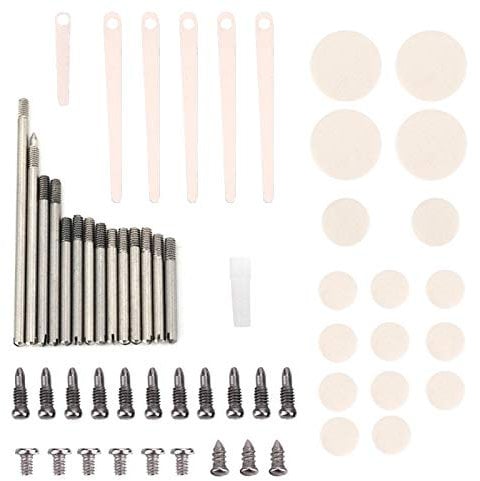 Klarinetten Reparatur Werkzeug Set, Metallklarinette Reparaturteile Teile Schrauben Pads Werkzeuge Kit Klarinetten Zubeh?r f¡§1r Klarinettenspieler und Heimwerker