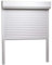 Tidyard Rollladen Rollladenpanzer Behang Rolladen Rolladenbehang Vorbaurollladen Vorbaurolladen Gute Wärme- und Schalldämmung Aluminium Weiß 140x150cm