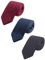 WANYING 3 × Herren 7cm Schmale Strickkrawatte 2,75 Zoll Gestrickte Narrow Krawatte Retro Sporty Casual Büro Basic für Gentleman - Einfarbig Schwarz Dunkelblau Bordeaux