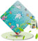 SilverRack Kinder Duschmatte rutschfest 53x53 cm (Delfin Motiv) - Antirutschmatte Dusche BPA frei für Kinder - Badematte rutschfest, maschinenwaschbar u. schimmelresistent - Bedruckte Duscheinlage