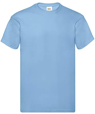 Fruit of the Loom Herren Original T. T-Shirt (5er Pack), Farbe:Pastellblau, Größe:M