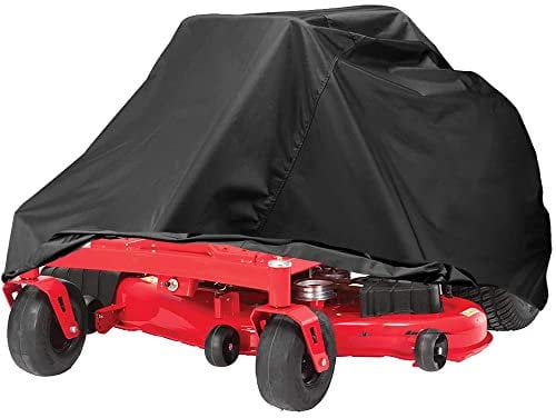 Skyour Outdoor Zero-Turn Mower Cover Waterproof Dust Heavy Duty Riding Zero Turn Lawn Mower Covers Universal Fit with Windproof Strap (M: 81x44x47.5in/205x111x120cm)