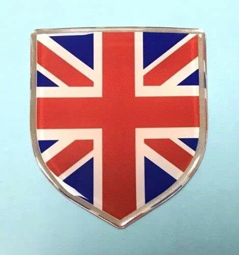 Aufkleber mit Union Jack-Flagge, 59 mm, Rot / Weiß / Blau