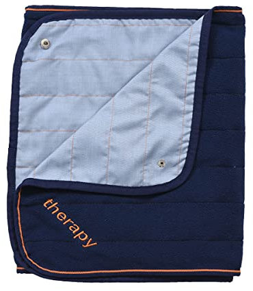 Bucas Schal Therapy Fleece - Dunkelblau-Orange