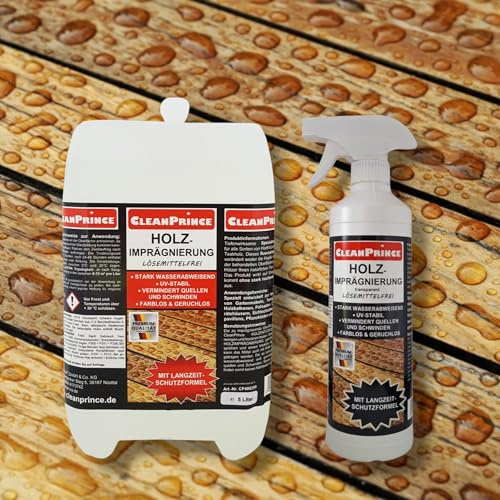 CleanPrince 5,5 litri di impregnazione del legno, privo di solventi, inodore