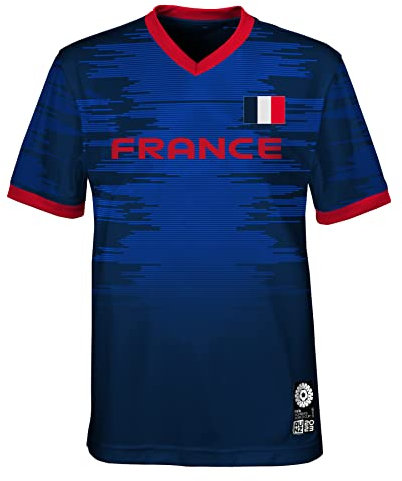 FIFA Maillot Officiel de l'équipe de France pour Femme Coupe du Monde de Football 2023 Unisexe (1 pièce)