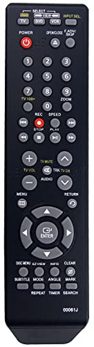 Azwok AK59-00061J 00061J Telecomando di ricambio per Samsung DVD VCR Player DVD-V9700 DVD-V9800M DVD-V9800, RM-00061J-SM128