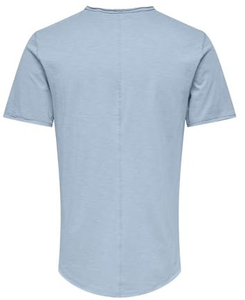 ONLY & SONS Herren Rundhals T-Shirt ONSBENNE LONGY - Regular Fit XS S M L XL XXL, Größe:XL, Farbe:Eventide 22017822