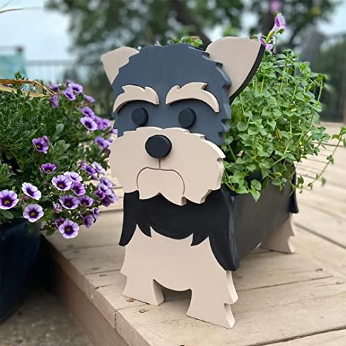 EIMOPE Large PVC Animal Shaped Dog Plant Stand Planter, Dog Planter Outdoor Storage Container, Planter Gift for Garden Flower Cactus Air Plants, Home Decor Gift
