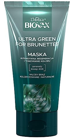 L`biotica Biovax Glamour Ultra Green for Brunettes Haarmaske 150ml