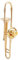 QANYEGN Posaune Kornett Brosche, Gold Musical Pin Brosche Mit Box, Frauen Kleid Clip, Revers Hut Pin Tie Tack, Frauen Mädchen Party Favors, Geburtstag und JubiläumsGegenwarte