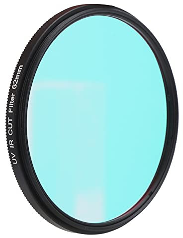 Filtro per Fotocamera con Passaggio a Infrarossi UVIR Filtro per Fotocamera con Passaggio in Vetro Ottico per Fotocamera DSLR (62 mm)