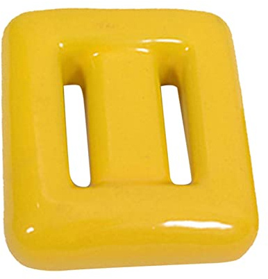 Scuba D-Ring-Gewichte, gummiert, Tauchen, Schnorcheln, Surfen, Sport, Ausrüstung, 500 g, Gelb