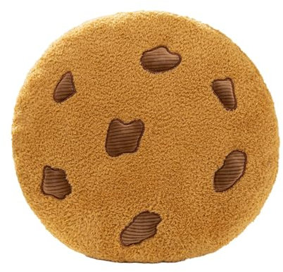 LOVIVER Schokoladen-Keks-Kissen, Tatami-Kissen, Dekoration, Überwurfkissen, niedliches Yoga-Bodenkissen, Terrassenkissen für Kamin, Esszimmer, Durchmesser 36 cm