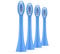 Ordo Replacement Sonic Toothbrush Heads with Pulse Technology for Teeth Cleaning, Plaque Removal, Silicone Polishing, Deep Clean Bristles, Adults, Pack of 4, Arctic Blue