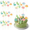 32 Pieces Dinosaur Cake Toppers, Cupcake Toppers, Dinosaur Cake Decorations, Cake Inserts, Animal Theme Party Decoration Supplies