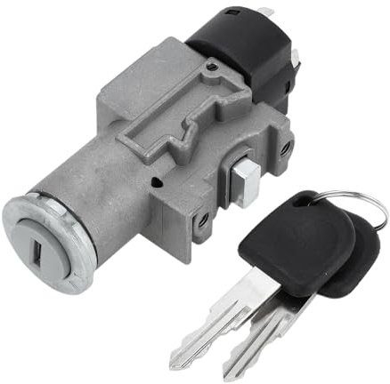 VekAuto Blocco Cilindro Accensione 93741068 Per Daewoo Matiz 1pc | Tono Argento, Metallo E Plastica, 6 Pin, 11Cm, 93741068, Per Chevrolet Matiz Klya Mh2 122, Antifurto E Blocco Volante