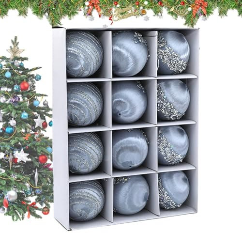 Beflockte Christbaumkugel-Ornamente, Weihnachts-Kugel, festliche Samtkugel | Weihnachtskugeln, Weihnachtsbaumschmuck, elegant für Weihnachtsbäume, Kränze, Girlanden