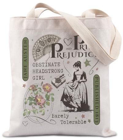 FUNYSO Pride Gift Regency Book Lover Gift Bookworm Gift Novels Readers Gift Book Club Bookish Gift Tote Bag