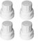 Aprilsunnyzone Lot de 4 bouchons de valve de radiateur, interrupteur à volant pour chauffage au sol, filetage M30 x 1,5 - Commutateur automatique de valve de contrôle de la température (court)