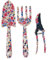 Gartenwerkzeug-Set, 3-teilig, robustes Blumen-Gartenwerkzeug-Set, inklusive Handkelle, Mi-Gabel, Gartenschere, Outdoor