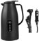 12v - 24v Wasserkocher für Auto, 1,2 Liter Elektrischer Mobiler Wasserkocher Edelstahl mit 12/24 Volt Zigarettenanzünder für Heißwasser Kaffee Tee, Lkw KFZ Reise Camping