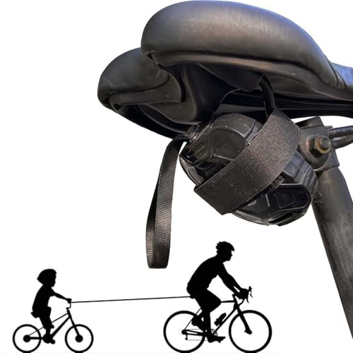 EWENYS Cuerda Remolcar Bicicleta Niños 2,5 m, Retráctil, Sistema Remolque Bici, Cuerda Arrastre Bicicleta para Bicicleta Infantil, MTB, Accesorio para Bicicleta