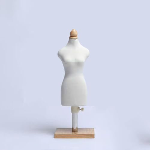 Verstellbare Schneiderpuppe, weibliche Schneiderpuppe, Schaufensterpuppen-Torso, Tisch-Display-Kleiderständer mit Holzsockel für Display-Design-Nähen Square 1/2