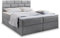 Masseno Boxspringbett ARINOS 180x200 cm Komplett-Set mit Matratze und Topper, Polsterbett mit Zwei Bettkästen -Hellgrau, INARI 91