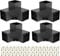 Pergola Bracket Kit Pergola pergola Brackets 3-Way Right Angle Corner Bracket DIY Elevated Wood Stand 4 Pack with Screws for 4x4 (Actual: 3.5x3.5 Inch) Lumber Pergola Gazebo