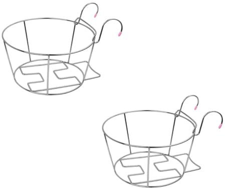 VANZACK 2stücke Hängender Blumentopfhalter Aus Langlebiges Regal Für Pflanzen Aufhänger Für Blumentöpfe Geeignet Für Balkon Garten Wohnzimmer