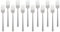 Argon Tableware Stainless Steel Cake Forks - 15cm - Silver - 12x Dining Forks High Polished Metal Fork 12-Piece Table Fork Cutlery Set