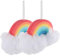 Vaguelly 2Stücke Regenbogen Badeschwämme für Sanfte Peelingschwämme für Empfindliche Haut für Babybad und Farbenfrohes Design Leicht und Kompakt für Jungen