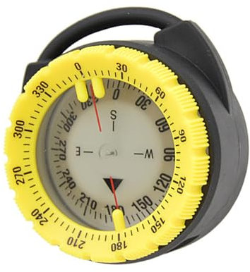 ZIDDAR Brújulas de buceo, brújulas de camping subacuáticas con diseños de abrazadera de tubo, correa de reloj de buceo, brújulas de navegación