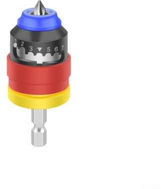 Localizzatore di viti con arresto di profondità regolabile da 2 a 8 mm, per cacciaviti elettrici, punta di posizionamento in acciaio legato con frizione di sicurezza, regolazione rapida, per fai da te