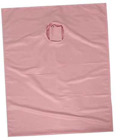 Rosa Massagebettbezug aus Strickbaumwolle mit Öffnung | Beauty Salon und Massage, Abnehmbar und Waschbar, Schnell Trocknend, Angenehme Liegefläche